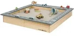 MUDDY BUDDY&reg; Sandkasten Highway Hero mit Spielstra&szlig;e und Stauf&auml;chern, natur