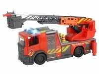 Dickie Toys Feuerwehr Scania mit Drehleiter, rot