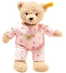 Steiff Teddyb&auml;r Baby Teddy and Me mit Schlafanzug 25cm, rosa