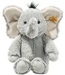 Steiff Kuscheltier Elefant Ella Soft Cuddly Friends 30cm, grau
