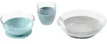 Beaba 3-tlg. Esslernset Glas, blau