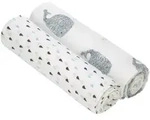 L&auml;ssig 2er-Pack Mullwindeln Heavenly Soft Swaddle XL 120x120 cm, blau