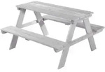 roba Kindersitzgruppe Picknick for 4 Outdoor Deluxe, grau