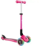 Globber Scooter Junior mit Leuchtrollen, pink