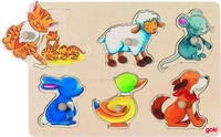 Goki 57929, Goki Bildpuzzle Mutter & Kind