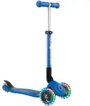 Globber Scooter Junior mit Leuchtrollen, blau