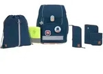 L&auml;ssig Schulranzen-Set Boxy Unique 7-tlg., blau