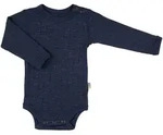Joha Body langarm Rippqualit&auml;t Wolle/Seide, blau, 80