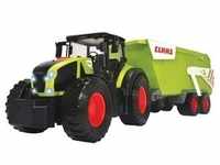Dickie Toys Traktor Claas mit Anhänger, gruen