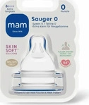 MAM 70774200, Mam 2er-Pack Trinksauger Gr. 0 ab 0M transparent