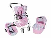 Bayer Chic Kombi-Puppenwagen 3in1 Set Emotion All In, rosa