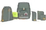 L&auml;ssig Schulranzen-Set Boxy Unique 7-tlg., gruen