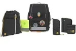 L&auml;ssig Schulranzen-Set Boxy Unique 7-tlg., schwarz