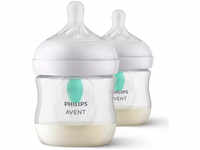 Philips Avent 2er-Pack Babyflasche Natural Response, AirFree, 125ml, ab Geburt