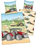 Herding Renforcé-Bettwäsche Traktor 80x80 / 135x200 cm, mehrfarbig Herding Renforcé-Bettwäsche Traktor 80x80 / 135x200 cm, mehrfarbig
