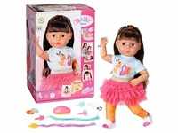 Zapf Creation BABY BORN Puppe Sister Play & Style brunette 43cm, rosa