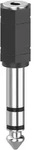 HAMA Kabeladapter 3.5mm Mini Klinke / 6.3mm Klinke #00205194