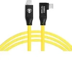 COBRATETHER abgewinkeltes Kabel USB-C/USB-C 90&deg; 5m gelb