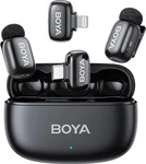 BOYA Mini 2-01 Wireless Mic (1RX USB-C+ 1RX Lightning+2TX) schwarz