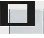KAISER Anti-Newton-Glas/Maske 6x6cm f&uuml;r Buchbildb&uuml;hne 4583/4493 #4434