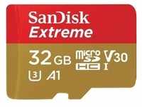 SANDISK Micro SDHC-Card 32GB Extreme V30 (100MB/s) mit Adapter