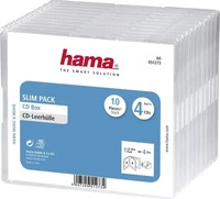 HAMA CD-Leerh&uuml;lle Slim Pack 4 (10) transparent #51273