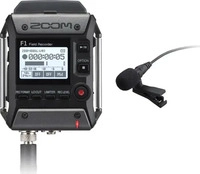 ZOOM F1-LP Field Recorder mit Lavalier Mikrofon