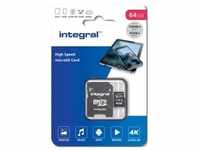 INTEGRAL Micro SDXC-Card 64GB Classe 10 UHS-I V30 A1 R100 MB/s