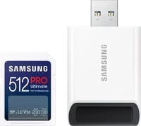 Samsung MB-SY512SB/WW, Samsung SD Card PRO Ultimate 512GB inkl. USB-Kartenleser