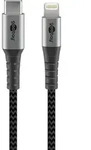 Goobay Lightning USB-C Lade- und Synchronisationskabel, 2m