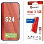 DISPLEX Panzerglas 2D/ Clear (10H) f&uuml;r Samsung Galaxy S24 Eco-Montagerahmen,