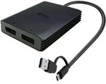 i-tec USB-A/USB-C Dual 4K DP Video Adapter