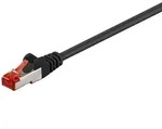 Goobay 0,25m CAT 6 Patchkabel, S/FTP (PiMF), Schwarz