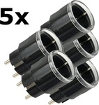 Shelly SHELLY_PLUG_S_GEN3 5x, 5x Shelly Plug S Gen3 Matter schwarz Bundle -...