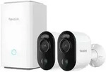 Reolink Argus Series B310 Kamera 2er Set mit Hub 3MP (2304x1296), WLAN, 6000 mAh