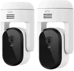 Arlo Essential 3 2K PTZ Sicherheitskamera Wei&szlig; 2er Set 4MP (2560x1440), WLAN,