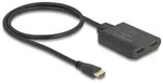 Delock HDMI Switch 2 x HDMI in zu 1 x HDMI out 8K 60 Hz mit integriertem Kabel 50 cm