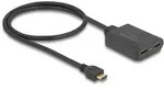 Delock HDMI Splitter 1 x HDMI in zu 2 x HDMI out 4K 60 Hz - mit Downscaler