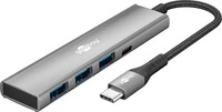 Goobay 76562, Goobay Slim 4-Port USB-Hub, USB-C auf USB-C/USB-A, 5 Gbit/s