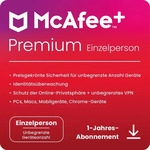 McAfee MPP31MNRURFYD, McAfee Plus Premium - Individual [Ger&auml;te unbegrenzt - 1 Jahr]