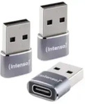 Intenso 3er Pack USB Adapter C480A USB-C Buchse zu USB-A Stecker, Unterst&uuml;tzt USB