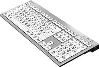 Logickeyboard LKB-LPRNTBW-AJPU-DE, LogicKeyboard PC Silver Slimline