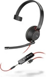 Poly Plantronics Blackwire 5210 Headset, Mono, USB-C und 3,5mm- Klinke, Unified