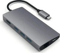 Satechi Type-C Multi-Port Hub 4K Ethernet V2 space gray
