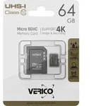 Verico 64GB microSD C10 UHS-1 Speicherkarte ( inkl. Adapter )