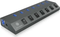 ICY BOX IB-HUB1701-C3, ICY BOX 7 Port Hub mit USB 3.0 Type-C und Type-A Anschluss und