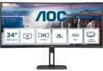 AOC CU34V5C Curved Monitor - WQHD, Höhenverstellung, USB-C AOC CU34V5C Curved Monitor - WQHD, Höhenverstellung, USB-C