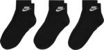 Nike Everyday Essential Ankle Socks 3 Pack (schwarz) - 34-38