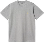 Carhartt WIP S/S Chase T-Shirt (grey heather / gold) - L