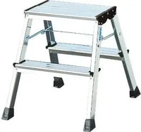 KRAUSE MONTO Tritt Rolly Doppel-Klapptritt 2x2 Alu - Art-Nr: 130037